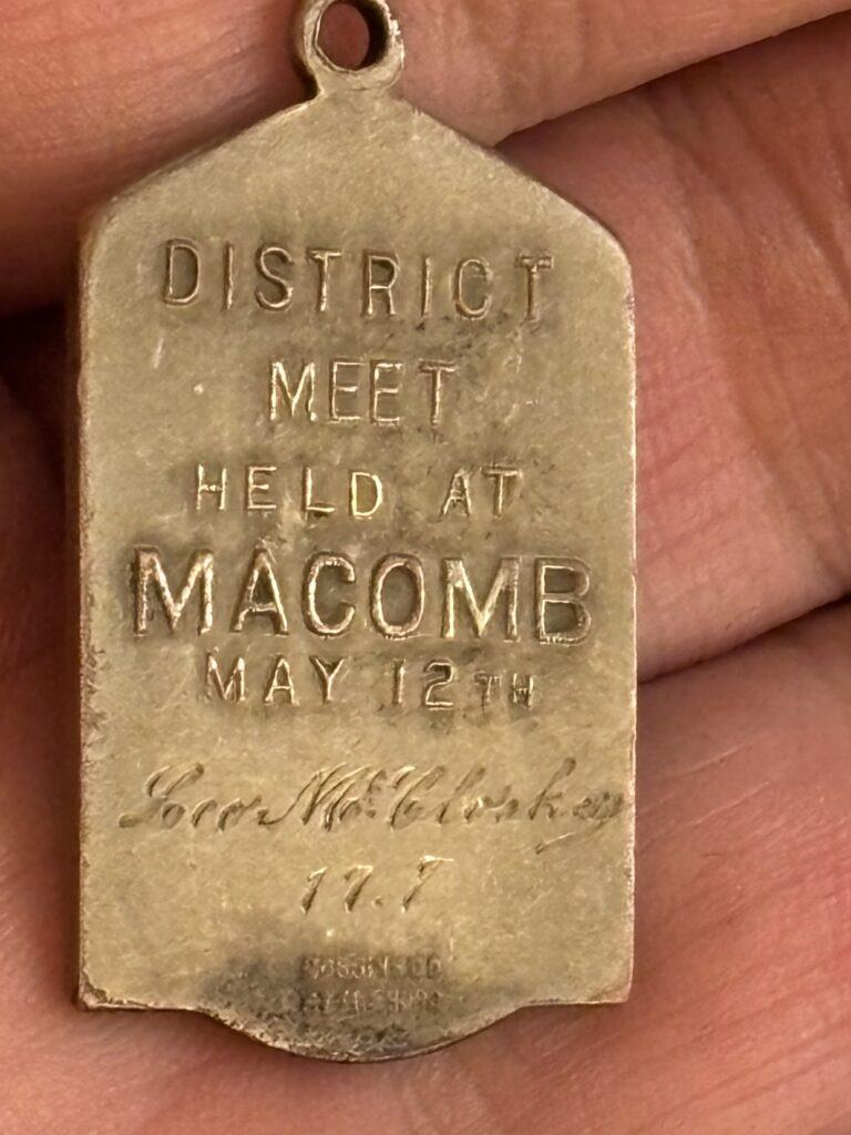 Hurdles Medal Back